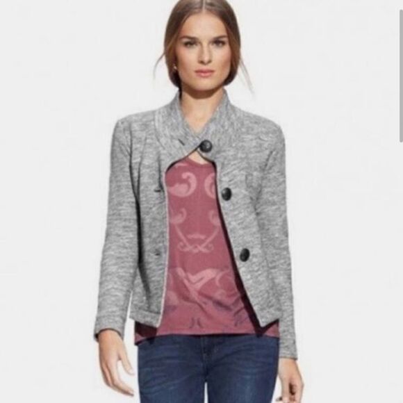 CAbi Hourglass Sweatshirt Jacket  Gray - Picture 8 of 8